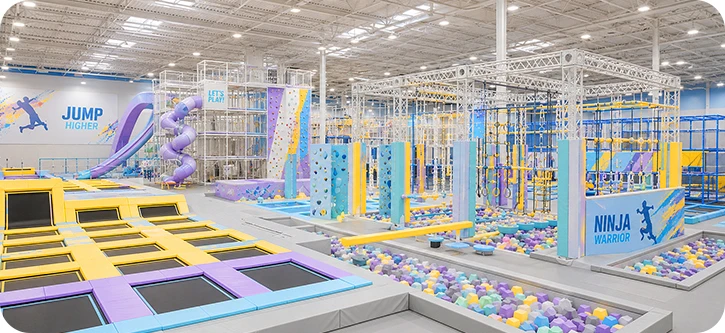Indoor playground and trampoline park